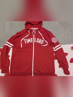 Doctor Who Time Lord Zip-Up Hoodie Ripple Junction Vintage XL